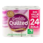 Gentille Toilet 3Ply White 24Pk x 2 - Image 3