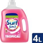 Surf Liquid Washing Detergent Tropical 80 w 4 l