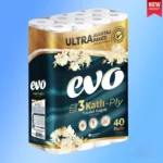 120x Toilet Rolls Soft Tissue 3 Ply Evo Luxury Quilted Absorbent Bulk Savings - Image 3
